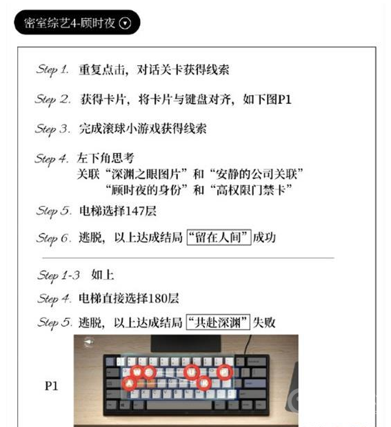 《世界之外》密室综艺通关方法，世界之外游戏攻略