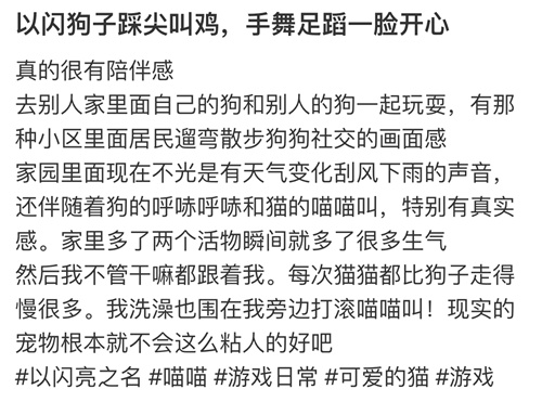 强推!申请以闪亮之名游戏加入养宠人必入清单