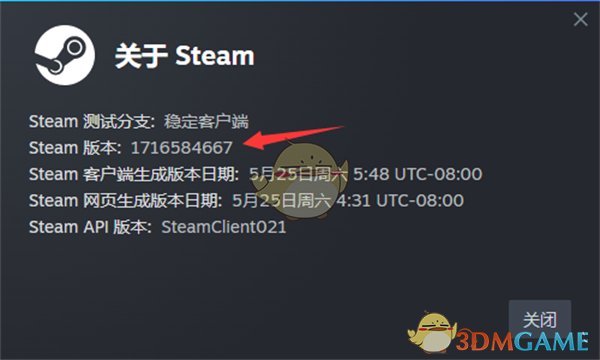 《steam》版本号查看方法